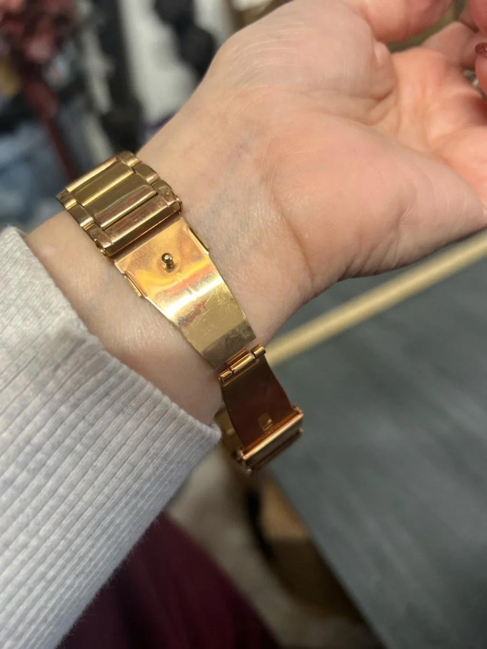Michael Kors Rose Gold Tone Crystal Bezel Women's Chronograph Watch